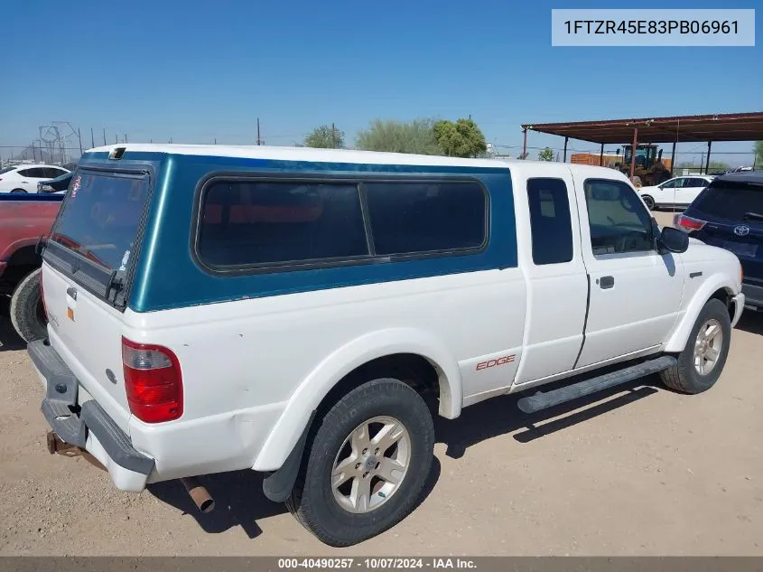 2003 Ford Ranger Edge/Xlt VIN: 1FTZR45E83PB06961 Lot: 40490257