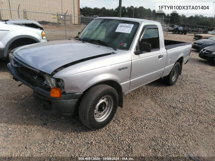 2003 Ford Ranger Xl/Xlt VIN: 1FTYR10DX3TA01404 Lot: 40513624