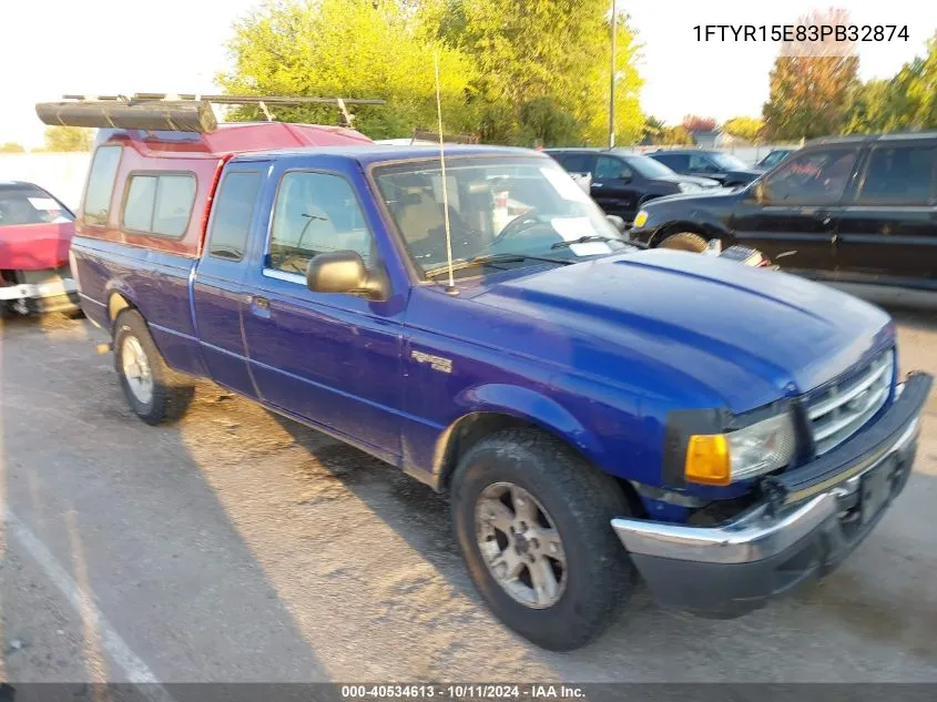 2003 Ford Ranger Xlt VIN: 1FTYR15E83PB32874 Lot: 40534613