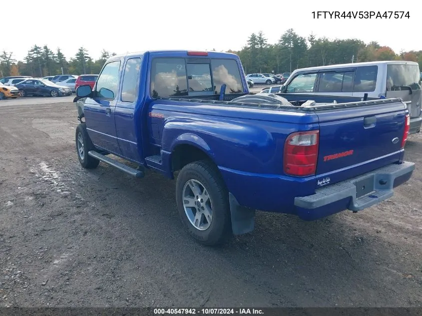 2003 Ford Ranger Edge/Tremor/Xlt VIN: 1FTYR44V53PA47574 Lot: 40547942