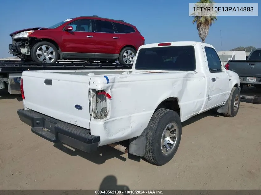 2003 Ford Ranger Unique Fleet VIN: 1FTYR10E13PA14883 Lot: 40562108