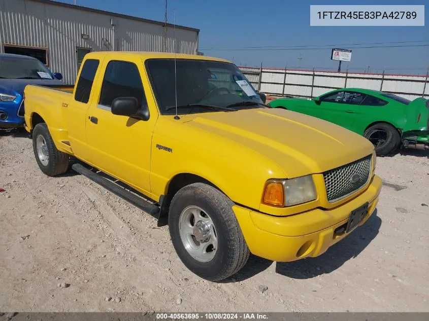 2003 Ford Ranger Edge/Xlt VIN: 1FTZR45E83PA42789 Lot: 40563695