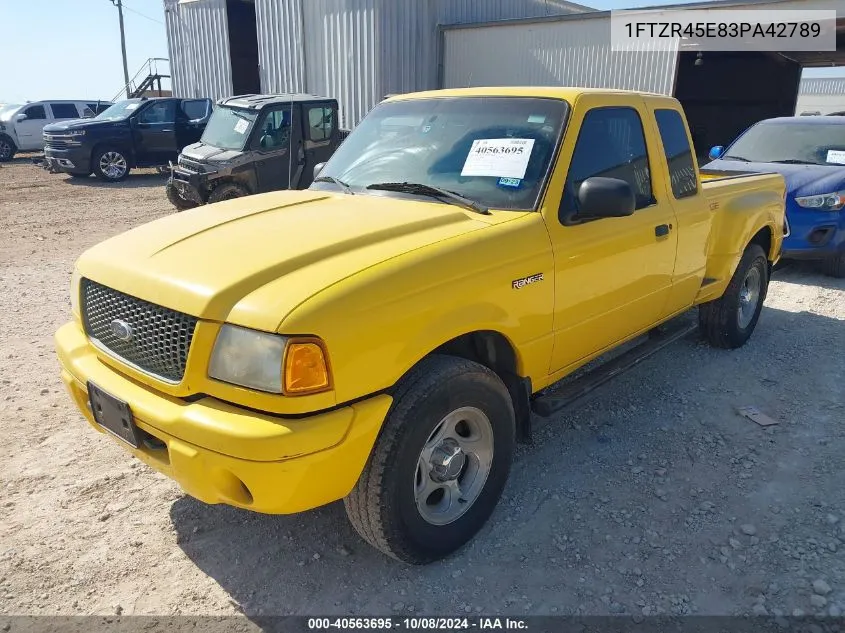 2003 Ford Ranger Edge/Xlt VIN: 1FTZR45E83PA42789 Lot: 40563695