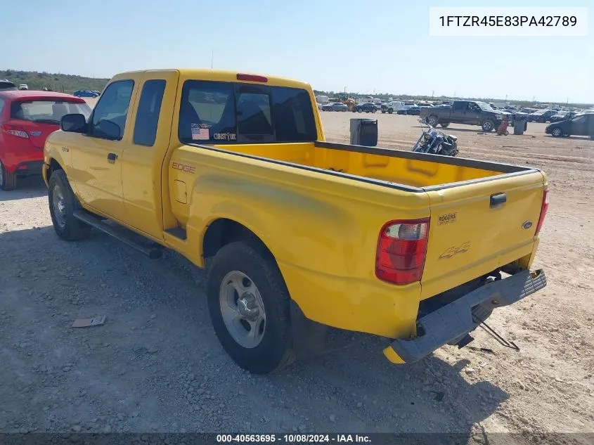 2003 Ford Ranger Edge/Xlt VIN: 1FTZR45E83PA42789 Lot: 40563695