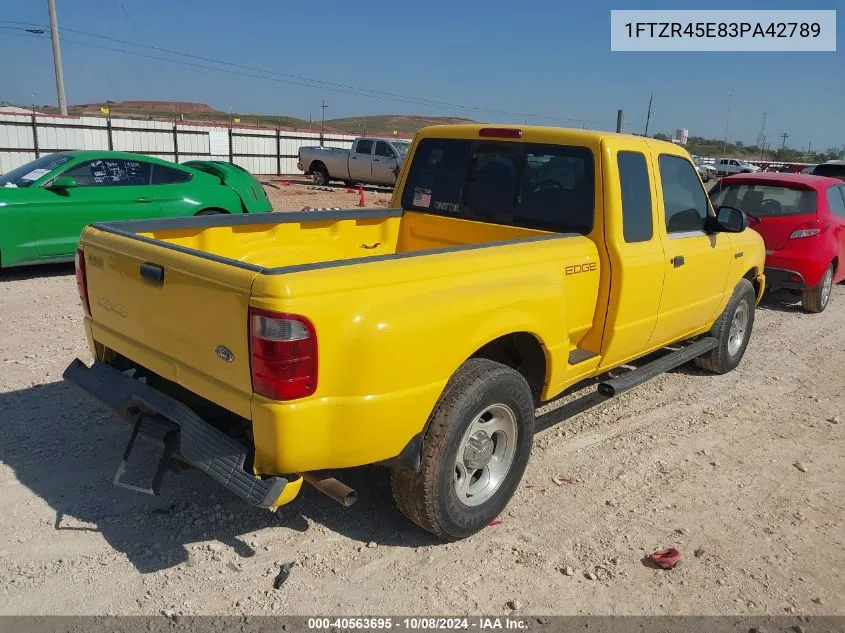 2003 Ford Ranger Edge/Xlt VIN: 1FTZR45E83PA42789 Lot: 40563695