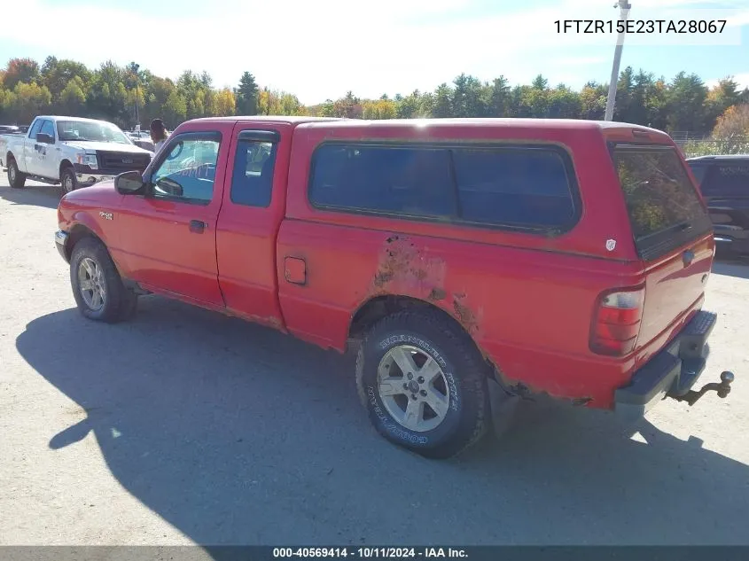 2003 Ford Ranger Xlt VIN: 1FTZR15E23TA28067 Lot: 40569414