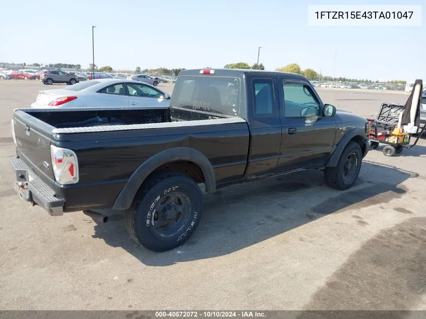 2003 Ford Ranger Xlt VIN: 1FTZR15E43TA01047 Lot: 40572072