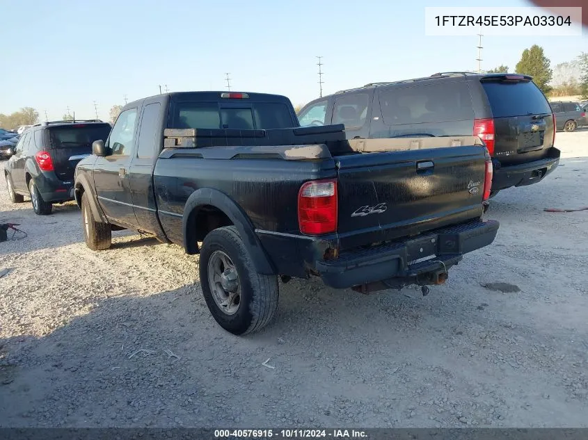 2003 Ford Ranger Edge/Xlt VIN: 1FTZR45E53PA03304 Lot: 40576915