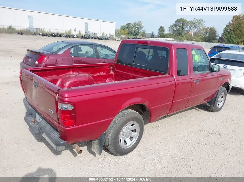 2003 Ford Ranger Edge/Tremor/Xlt VIN: 1FTYR44V13PA99588 Lot: 40582152