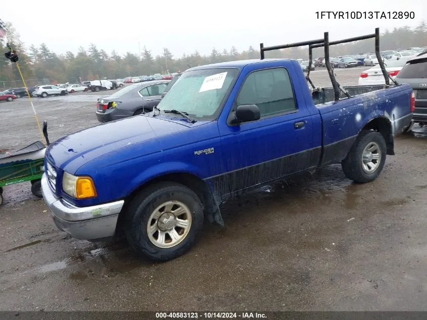 2003 Ford Ranger Xl/Xlt VIN: 1FTYR10D13TA12890 Lot: 40583123