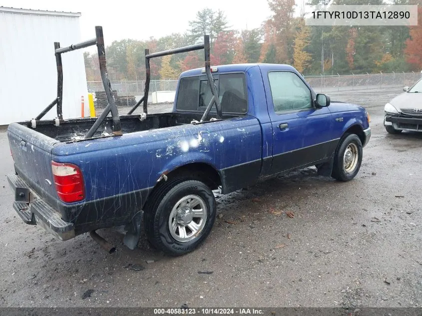 2003 Ford Ranger Xl/Xlt VIN: 1FTYR10D13TA12890 Lot: 40583123