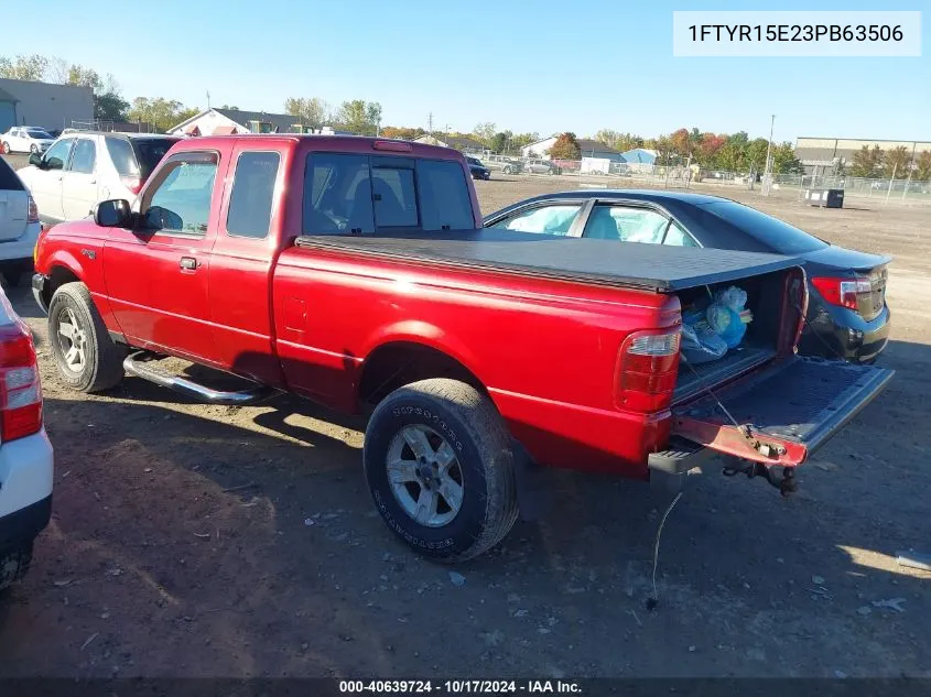 2003 Ford Ranger Xlt VIN: 1FTYR15E23PB63506 Lot: 40639724