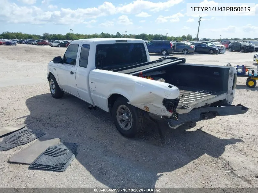 2003 Ford Ranger Edge/Tremor/Xl/Xlt VIN: 1FTYR14U43PB50619 Lot: 40646999