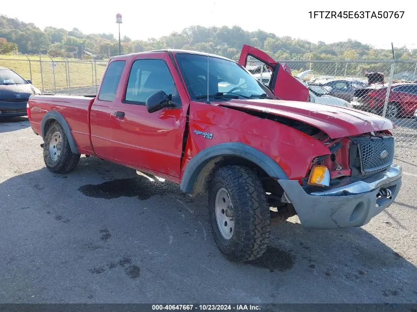 2003 Ford Ranger Edge/Xlt VIN: 1FTZR45E63TA50767 Lot: 40647667