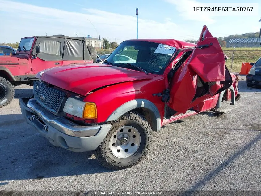 2003 Ford Ranger Edge/Xlt VIN: 1FTZR45E63TA50767 Lot: 40647667