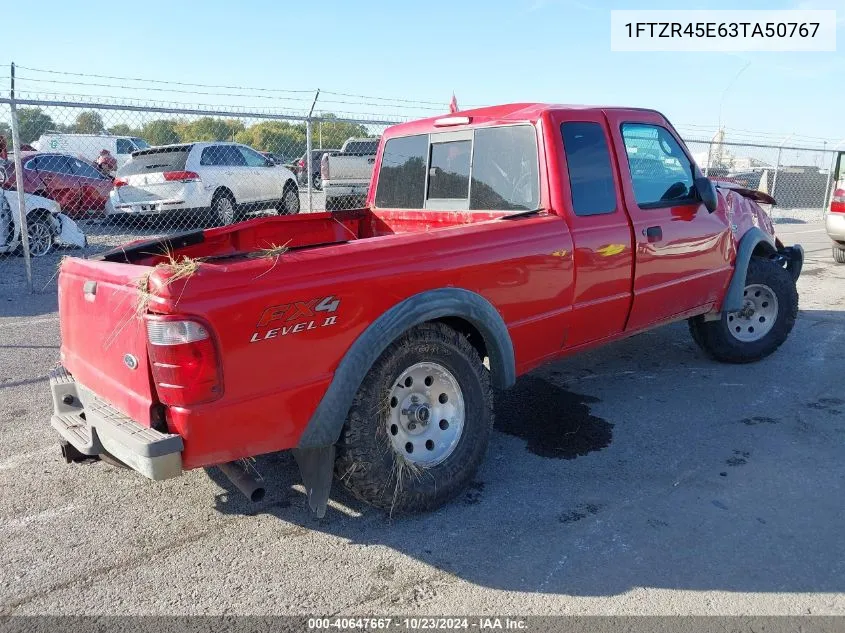 2003 Ford Ranger Edge/Xlt VIN: 1FTZR45E63TA50767 Lot: 40647667