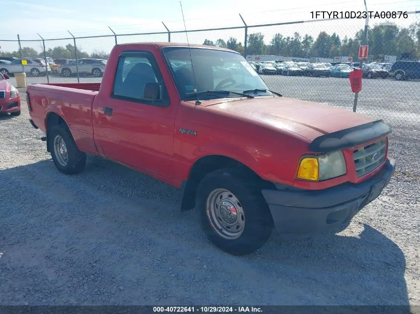 2003 Ford Ranger Xl/Xlt VIN: 1FTYR10D23TA00876 Lot: 40722641