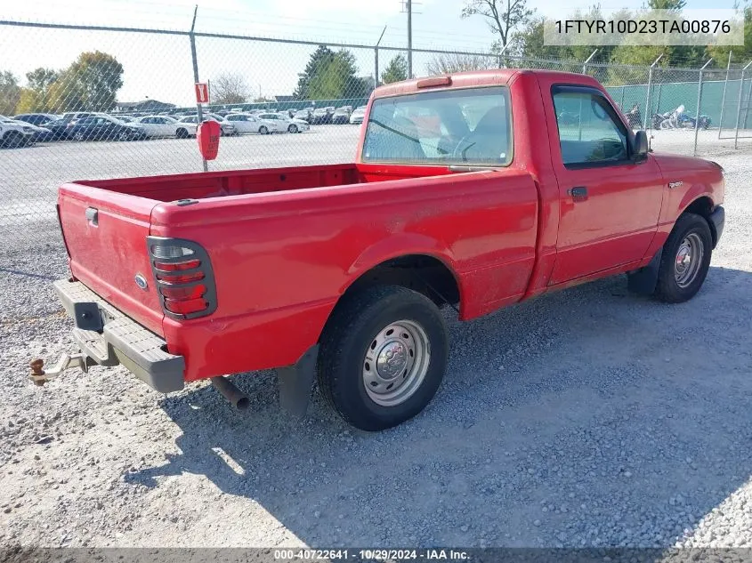 2003 Ford Ranger Xl/Xlt VIN: 1FTYR10D23TA00876 Lot: 40722641