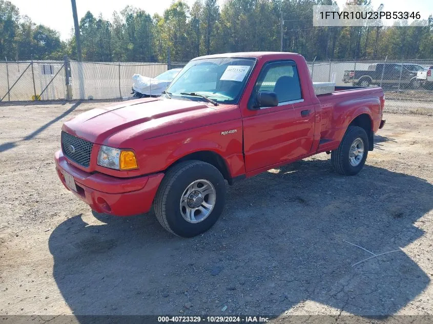 2003 Ford Ranger Edge/Xl/Xlt VIN: 1FTYR10U23PB53346 Lot: 40723329