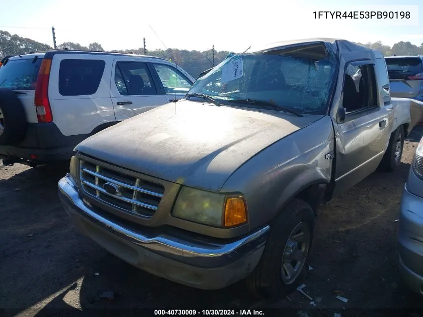 2003 Ford Ranger Xlt VIN: 1FTYR44E53PB90198 Lot: 40730009