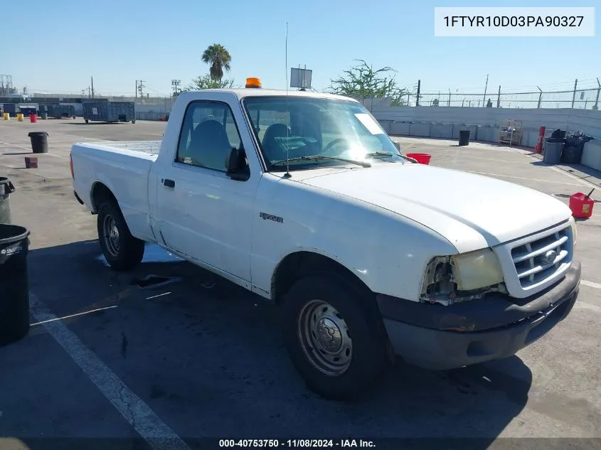 1FTYR10D03PA90327 2003 Ford Ranger Xl/Xlt