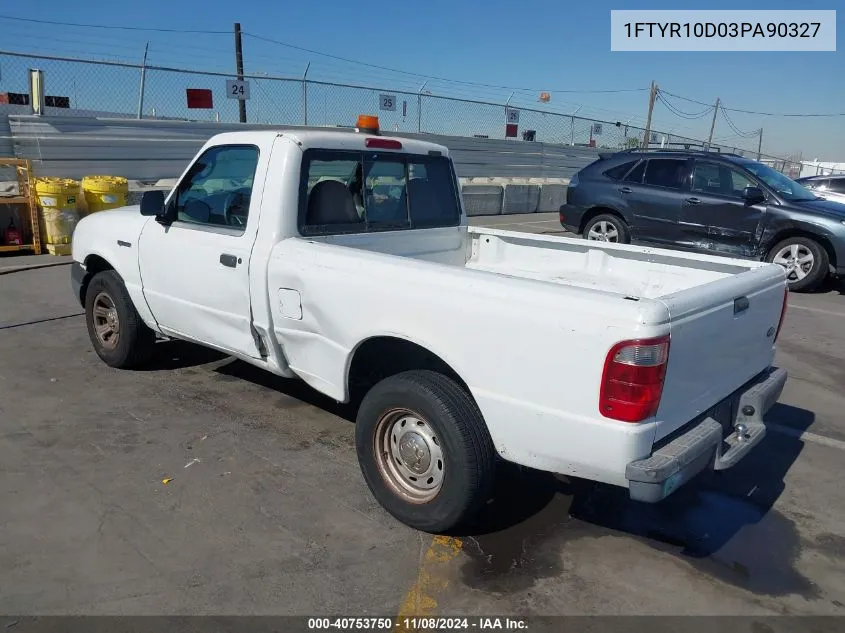 1FTYR10D03PA90327 2003 Ford Ranger Xl/Xlt