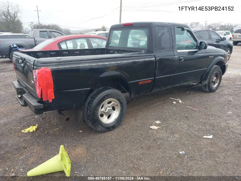 2003 Ford Ranger Edge VIN: 1FTYR14E53PB24152 Lot: 40785157