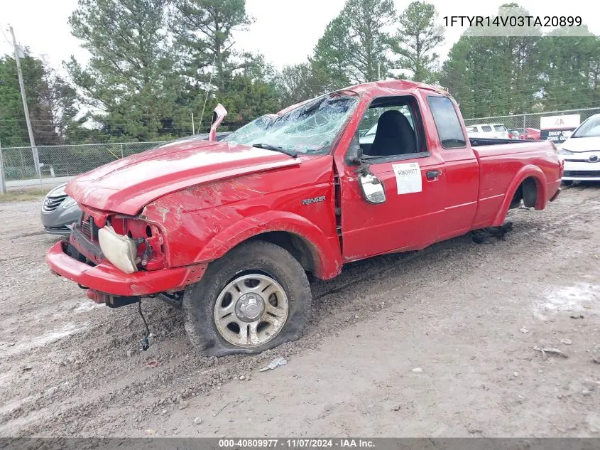 2003 Ford Ranger Edge/Tremor/Xl/Xlt VIN: 1FTYR14V03TA20899 Lot: 40809977