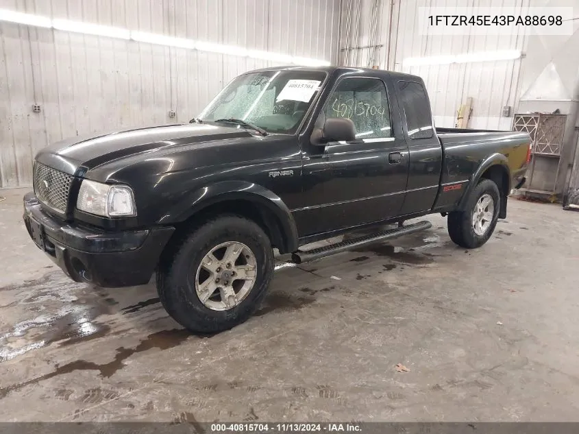 2003 Ford Ranger Edge/Xlt VIN: 1FTZR45E43PA88698 Lot: 40815704