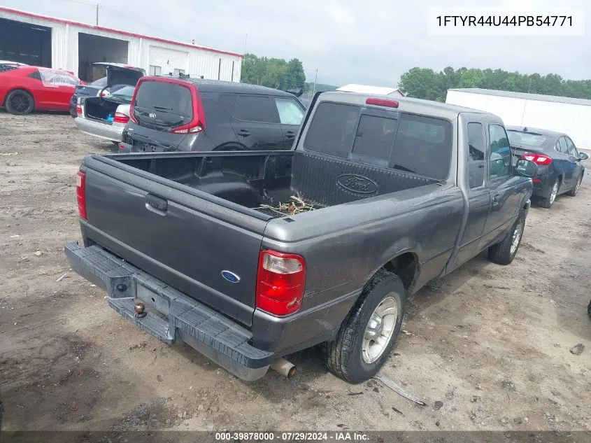 2004 Ford Ranger Edge/Tremor/Xlt VIN: 1FTYR44U44PB54771 Lot: 39878000