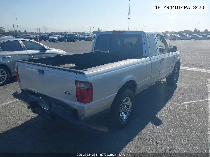 2004 Ford Ranger Edge/Tremor/Xlt VIN: 1FTYR44U14PA18470 Lot: 39921261