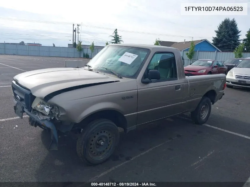 2004 Ford Ranger Xl/Xlt VIN: 1FTYR10D74PA06523 Lot: 40148712