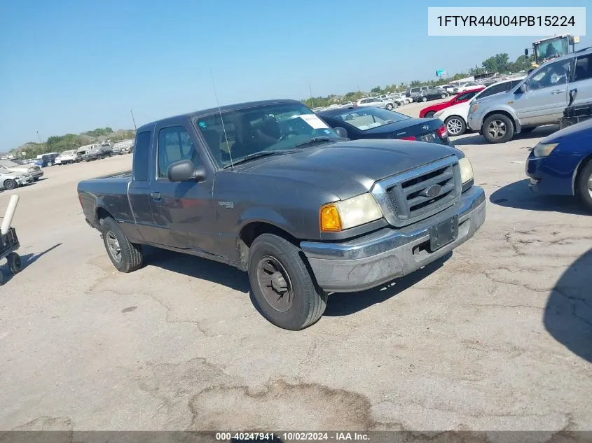 2004 Ford Ranger Edge/Tremor/Xlt VIN: 1FTYR44U04PB15224 Lot: 40247941