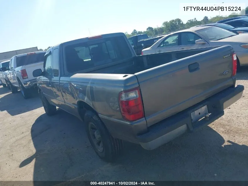 2004 Ford Ranger Edge/Tremor/Xlt VIN: 1FTYR44U04PB15224 Lot: 40247941