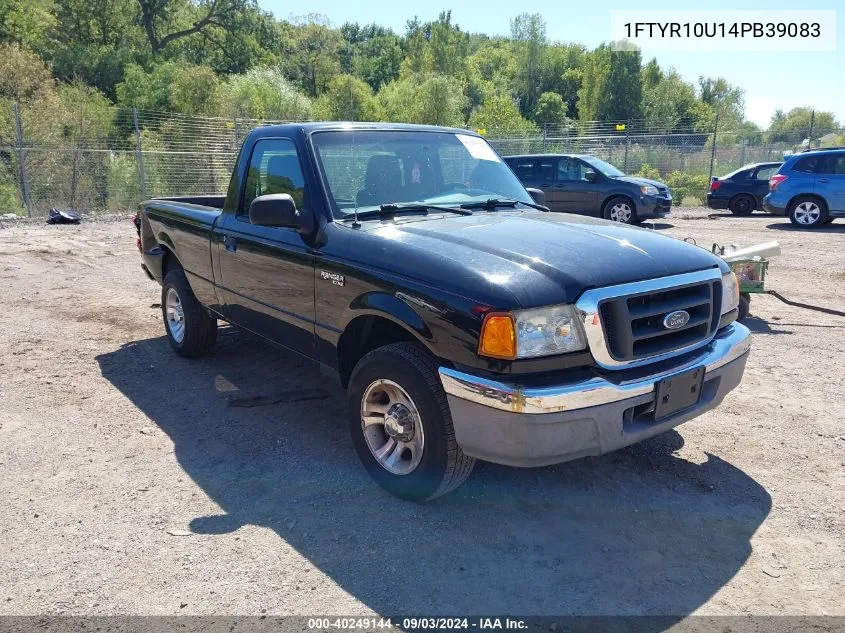 2004 Ford Ranger Edge/Xl/Xlt VIN: 1FTYR10U14PB39083 Lot: 40249144