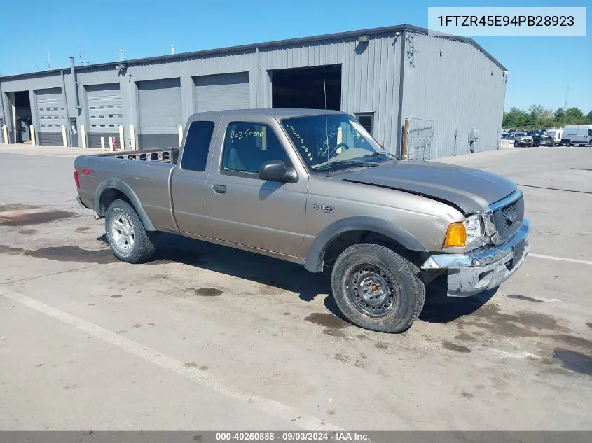 2004 Ford Ranger Edge/Tremor/Xlt VIN: 1FTZR45E94PB28923 Lot: 40250888