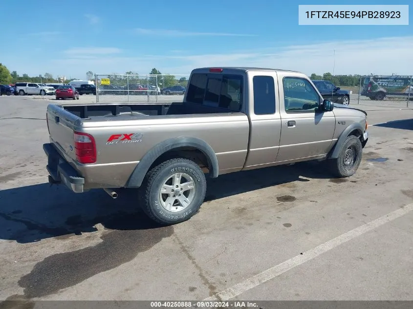 2004 Ford Ranger Edge/Tremor/Xlt VIN: 1FTZR45E94PB28923 Lot: 40250888