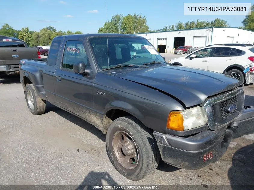 2004 Ford Ranger Edge/Tremor/Xl/Xlt VIN: 1FTYR14U34PA73081 Lot: 40298515