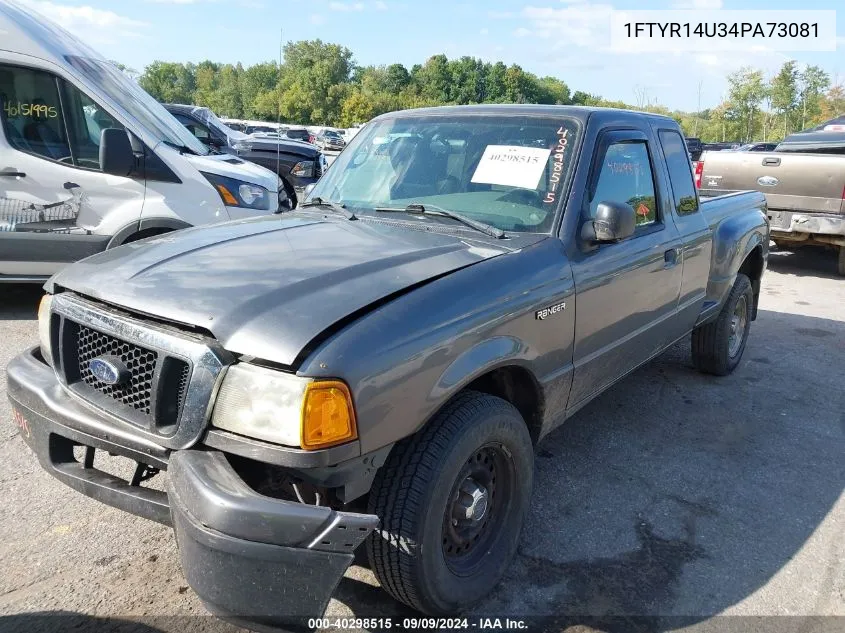 2004 Ford Ranger Edge/Tremor/Xl/Xlt VIN: 1FTYR14U34PA73081 Lot: 40298515