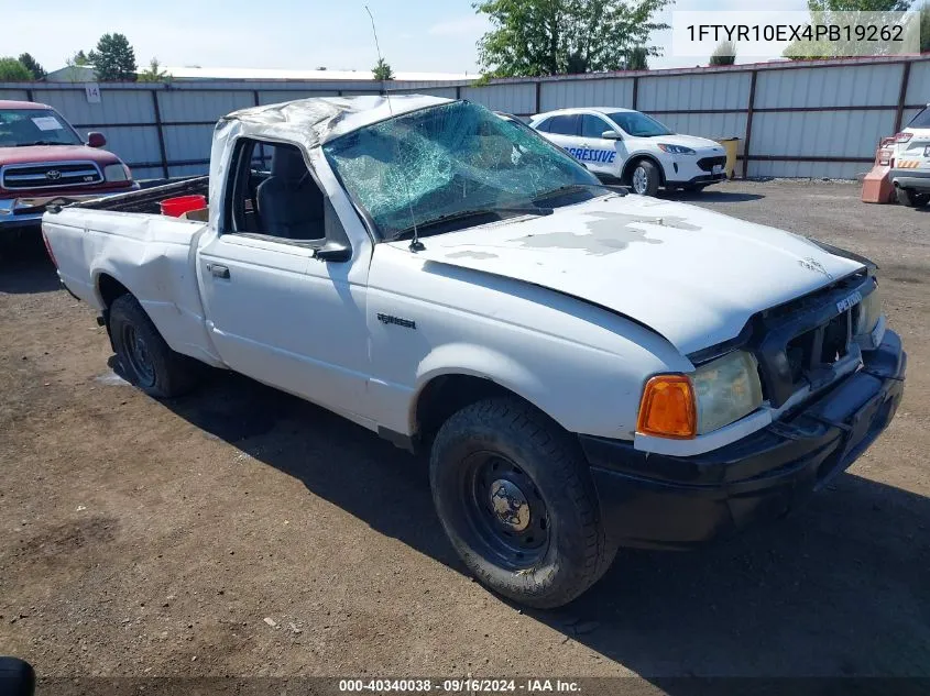 2004 Ford Ranger Unique Fleet VIN: 1FTYR10EX4PB19262 Lot: 40340038