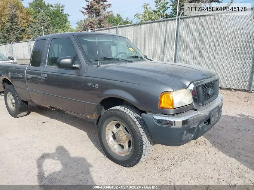 2004 Ford Ranger Edge/Tremor/Xlt VIN: 1FTZR45EX4PB45178 Lot: 40346402