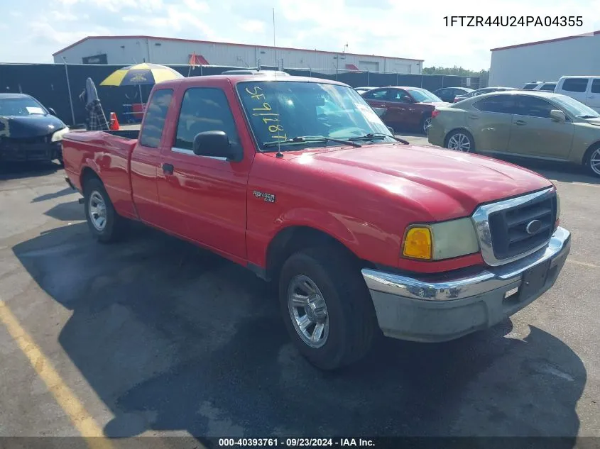 2004 Ford Ranger Edge/Tremor/Xlt VIN: 1FTZR44U24PA04355 Lot: 40393761