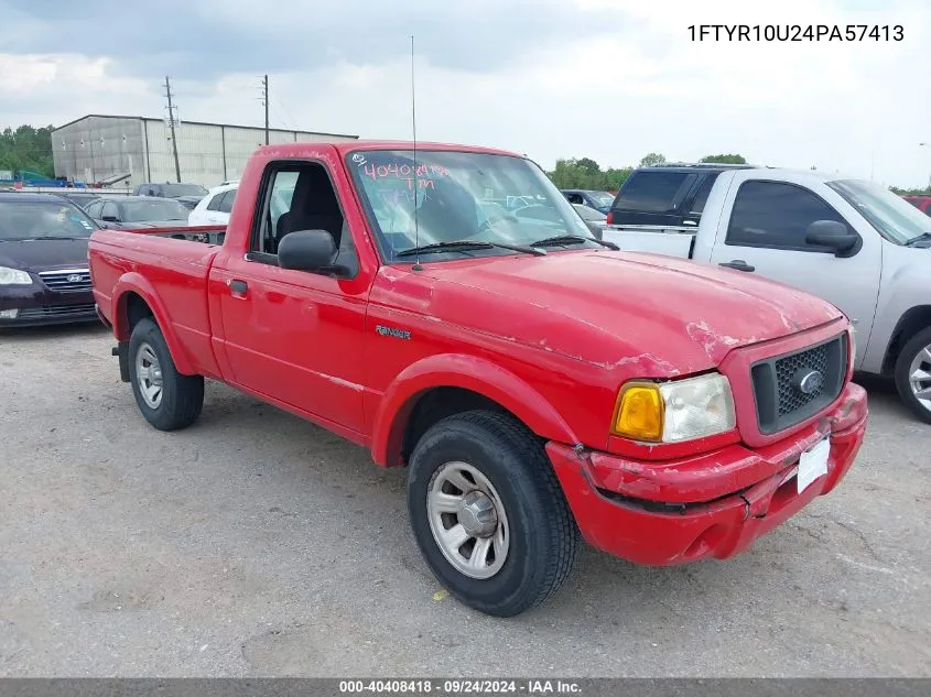 2004 Ford Ranger Edge/Xl/Xlt VIN: 1FTYR10U24PA57413 Lot: 40408418