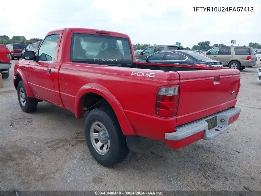 2004 Ford Ranger Edge/Xl/Xlt VIN: 1FTYR10U24PA57413 Lot: 40408418