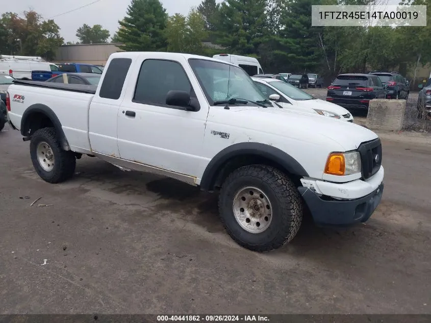 2004 Ford Ranger Edge/Tremor/Xlt VIN: 1FTZR45E14TA00019 Lot: 40441862