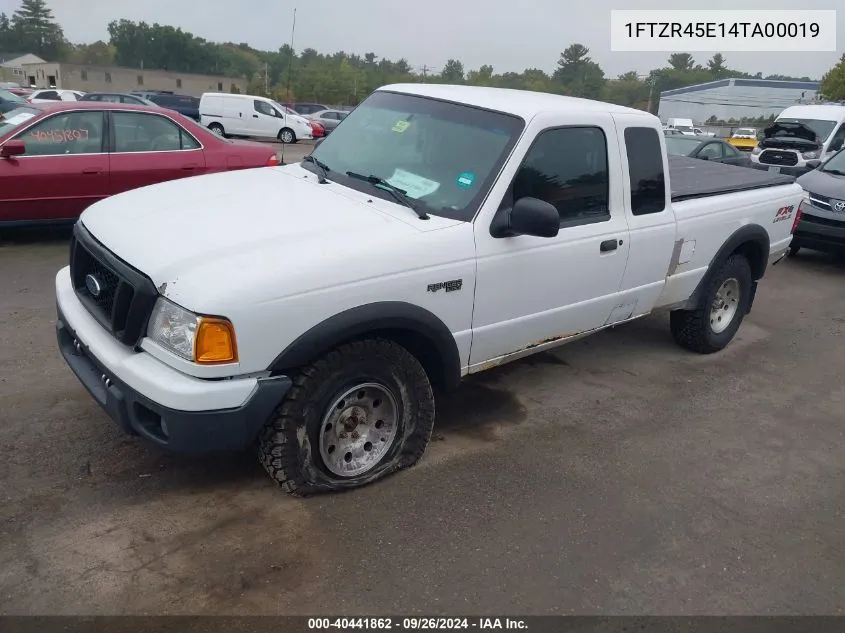 2004 Ford Ranger Edge/Tremor/Xlt VIN: 1FTZR45E14TA00019 Lot: 40441862