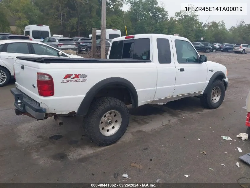 2004 Ford Ranger Edge/Tremor/Xlt VIN: 1FTZR45E14TA00019 Lot: 40441862