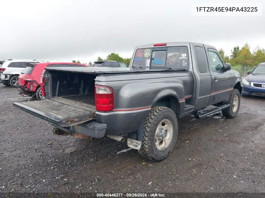 2004 Ford Ranger Edge/Tremor/Xlt VIN: 1FTZR45E94PA43225 Lot: 40446277