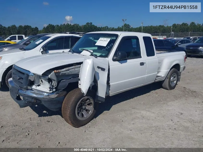 2004 Ford Ranger Super Cab VIN: 1FTZR44U94PB1558 Lot: 40461821