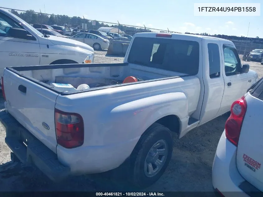 2004 Ford Ranger Super Cab VIN: 1FTZR44U94PB1558 Lot: 40461821